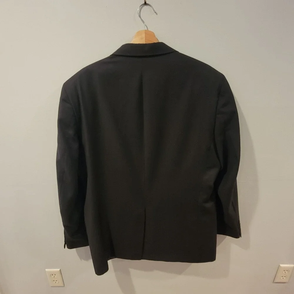 Vintage Lacrosse Blazer Men's Size 46 R Black Sport Coat Made‎ In USA Jacket